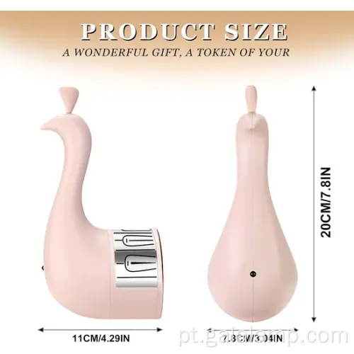 Luz de mesa USB do pavão